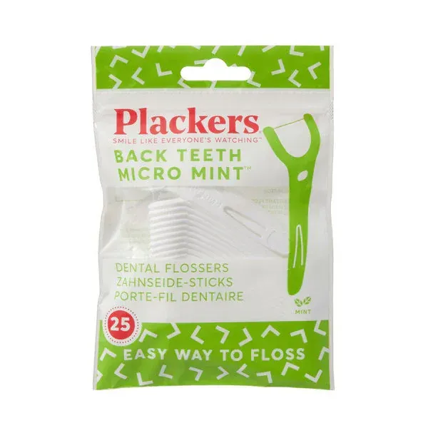 플래커스 Plackers 치실 딥 클린 Y형 민트 맛 25개 [덴탈 치실]