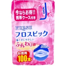 덴탈 프로 프레쉬 플로스픽 케이스 100개입
