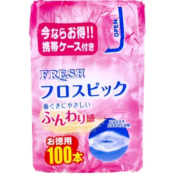 덴탈 프로 프레쉬 플로스픽 케이스 100개입