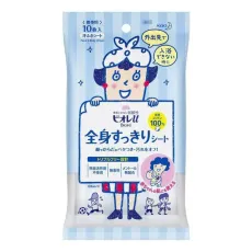 얼굴 및 신체를위한 바이레 땀 청소대 Biore u 전신 청소 시트 10 장