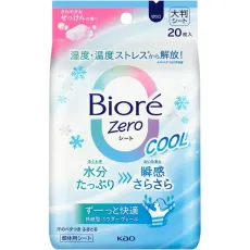 비올레 Biore 얼굴・몸용 시트 비올레 Zero 시트 쿨 상쾌한 비누의 향기 20장 땀 닦아 시트