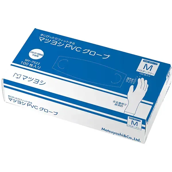 Matsuyoshi Matsuyoshi PVC 장갑 파우더 프리 M 크기 100 피스 My-7522