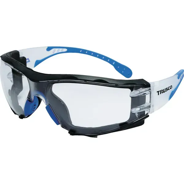Trusco Nakayama Truscoslpgg [Trusco Ultra-lightweight Protection Glasses 26G, 스토리지 백이 포함 된 근접 방진 프레임이있는 투명 렌즈]