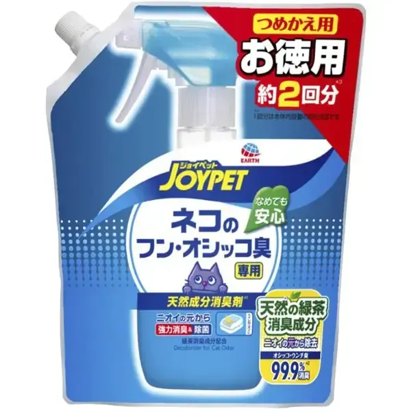 조이펫 JOYPET 천연 성분 탈취제 고양이 훈 오시코 전용 리필 450mL