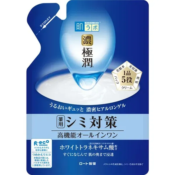 로트 제약 ROHTO 하다라보 극윤 미백 완벽한 젤 리필 [80g]