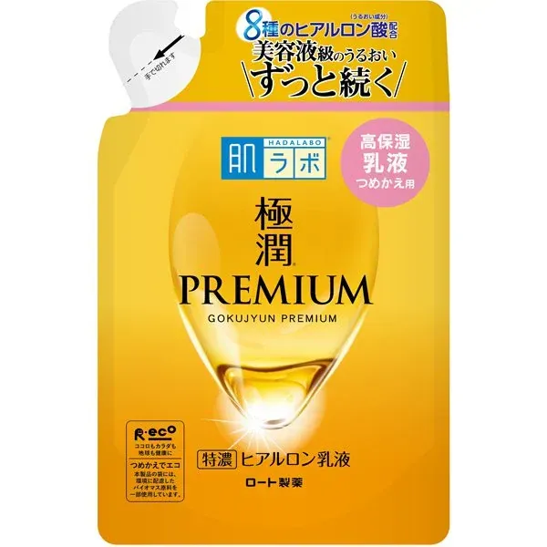 로트 제약 ROHTO 하다라보 극윤 프리미엄 히알루 론 유액 리필 140mL
