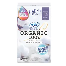 유니 매력 소피소피 벌거벗은 오가닉 코튼 특히 많은 주간 260 날개 26cm 22개입 [생리대]