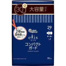생리대 엘리스 컴팩트 가드 많은 밤용 290 깃털 30장