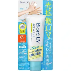 Biore 비오레 UV 아쿠아리치 라이트 업 에센스 70g SPF50+ PA++++ [썬크림 얼굴·몸용]