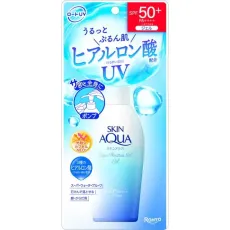 SKIN AQUA 스킨 아쿠아 슈퍼 모이스처 UV 젤 펌프 140g SPF50+/PA+++ + 3종 히알루론산 대용량 전신용 [썬크림 얼굴·몸용]