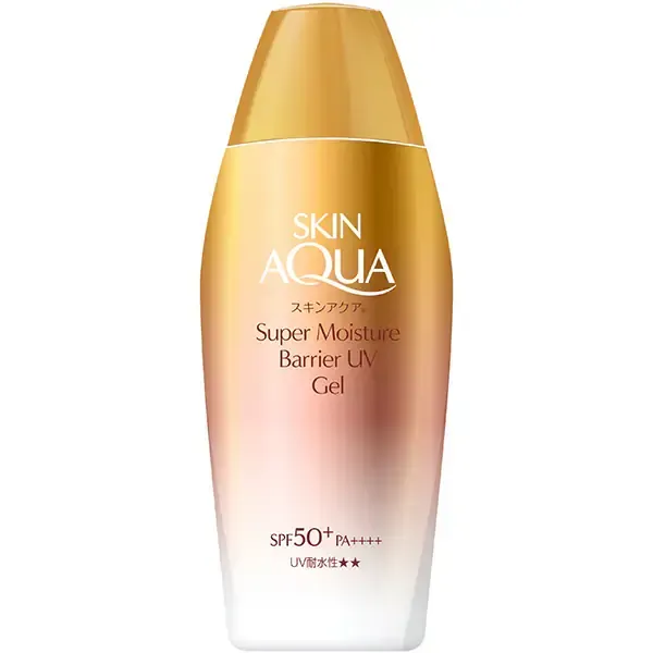 SKIN AQUA 스킨 아쿠아 슈퍼 모이스처 배리어 UV 젤 100g SPF50+/PA++++ 배리어 피트 처방 밀착 UV 미용액 성분 배합 [썬크림 얼굴·몸용]