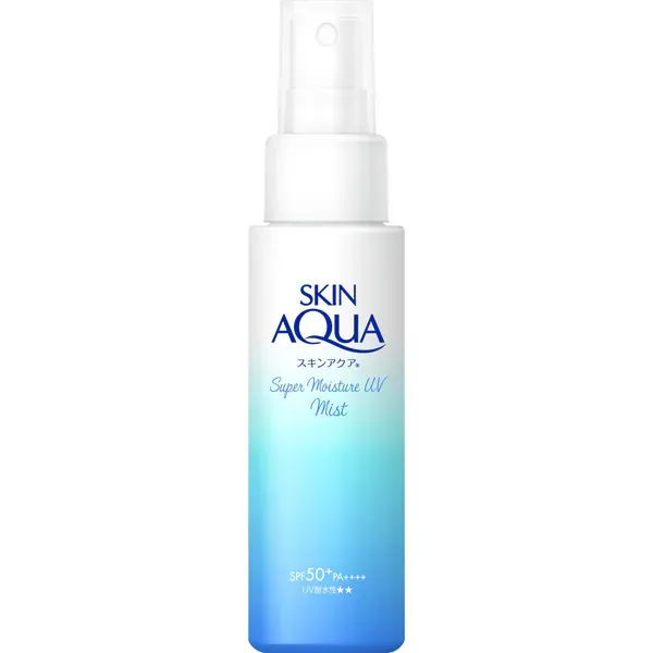 SKIN AQUA 스킨 아쿠아 슈퍼 모이스처 UV 미스트 60ml SPF50+/PA+++ 젖산 발효 히알루론산 푹신 촉촉한 미스트