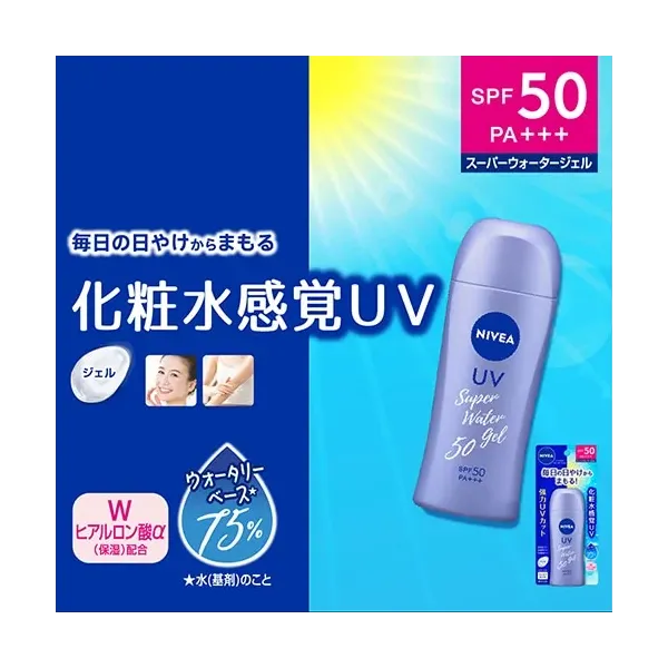 NIVEA 니베아 UV 워터 젤 펌프 140g SPF50 PA+++ [썬크림 얼굴·몸용]