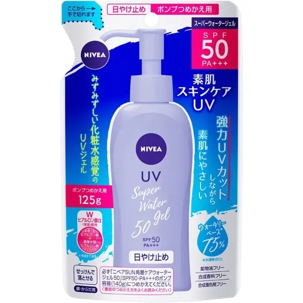 NIVEA 니베아 UV 워터젤 리필용 125g SPF50 PA+++ [썬크림 얼굴·몸용]