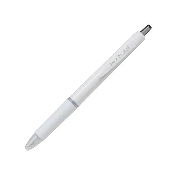 파일럿 PILOT 유성 볼펜 아크로 볼 0.5mm 오프 화이트(블랙 잉크) BAB-15-OWB