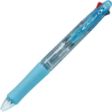 파일럿 PILOT 다색 볼펜 아크로 볼 4 유성 볼펜 0.5mm 극세 블랙 · 레드 · 블루 · 그린 클리어 소프트 블루 BKAB-45EF-CSL