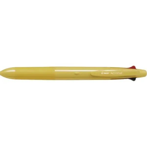 파일럿 PILOT 다기능 펜 아크로볼 4+1 유성 볼펜 0.5mm 극세 블랙 레드 블루 그린 샤프 0.5mm 옐로우 BH41AB-155-Y