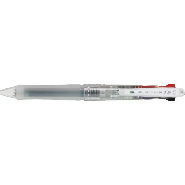 파일럿 PILOT 다색 볼펜 아크로 볼 3 유성 볼펜 0.5mm 극세 흑·빨강·파랑 논 칼라 BKAB-40EF-NCC