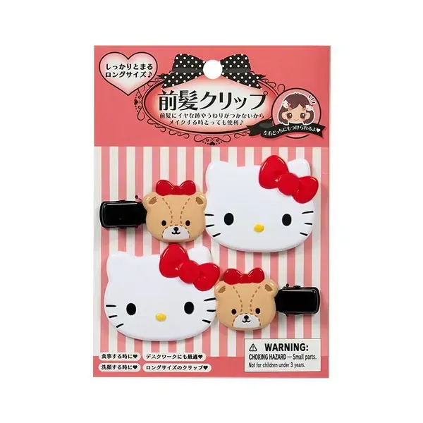 산리오 Sanrio 산리오 캐릭터즈 앞머리 클립 롱 헬로 키티