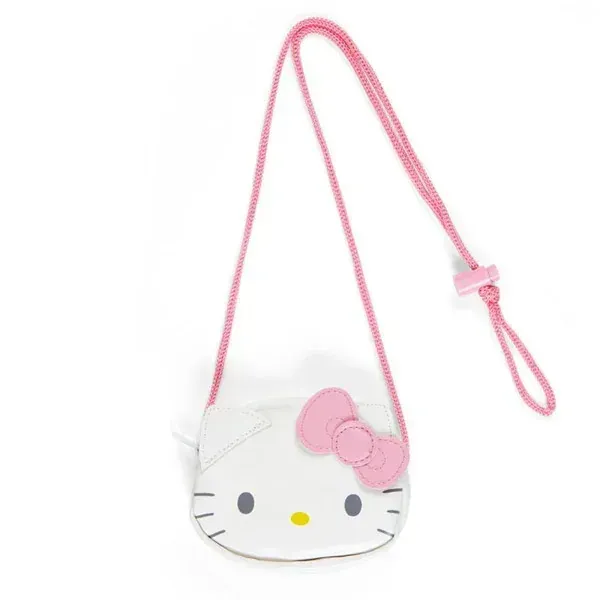 Sanrio Sanrio Sanrio 캐릭터 로프가있는 얼굴 모양 동전 케이스 헬로 키티