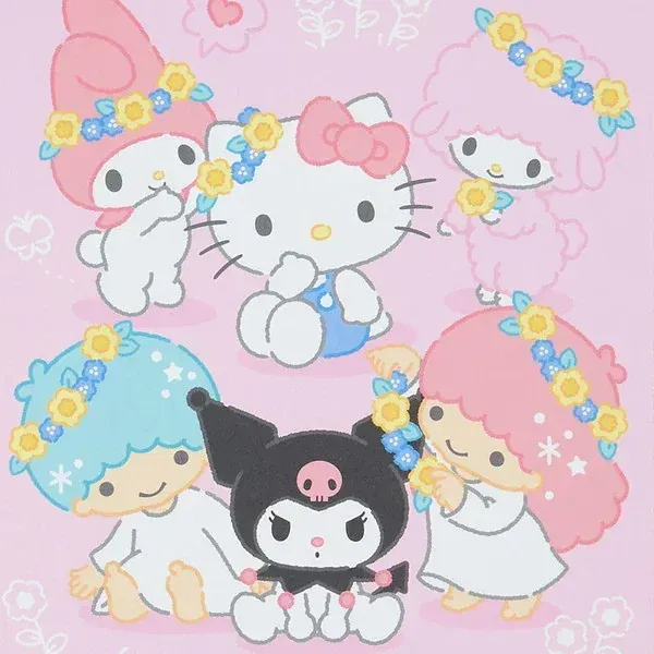 산리오 Sanrio 캐릭터 상품 산리오 캐릭터즈 자유장 핑크