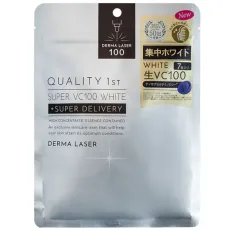 퀄리티 퍼스트 QUALITY FIRST 더마 레이저 슈퍼 VC100 화이트 마스크팩7장입