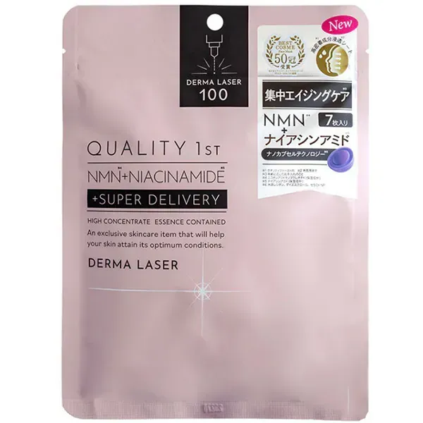 퀄리티 퍼스트 QUALITY FIRST 더마 레이저 슈퍼 NMN100 마스크팩7장입