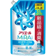 ARIEL 아리에르  MiRAi 초농축 컴팩트 세제* 에리 소데/스미 최고 수준 세정* 리필 울트라 점보 980g [세탁용 세제]