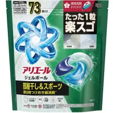 ARIEL 아리에르 젤볼(캡슐) 프로 방 말린×철벽 배리어 방 말려도 상쾌한 향기 리필 초메가 점보 73개 [세탁 세제]