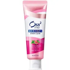 선 스타 SUNSTAR Ora2 오라 투 오라 2 me (오라 투미) 스테인 클리어 페이스트 복숭아 리프 민트 130g [치약 의약 부외품 화이트닝 구취 예방]