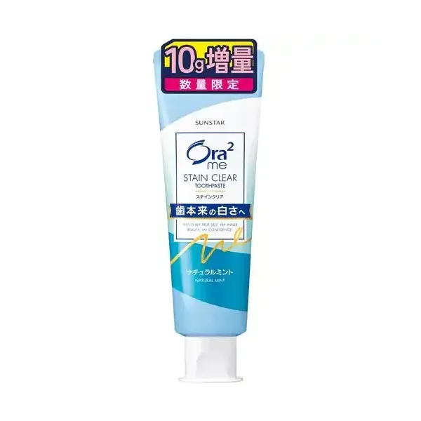선스타 SUNSTAR Ora2 오라투Ora2 me(오라투미) 스테인클리어 페이스트 내츄럴 민트 수량 한정 10g 증량 140g [치약]