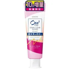 선스타 SUNSTAR Ora2 오라투오라2 me(오라투미) 스테인클리어 페이스트 피치 리프민트 수량 한정 10g 증량 140g [치약]
