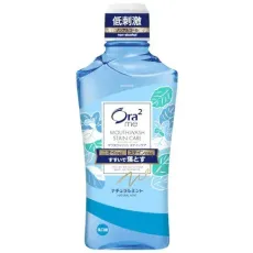선스타 SUNSTAR 오라투Ora2 me(오라투미) 브레스.스테인클리아 마우스 워쉬 내츄럴 민트 460ml[세탁액 논알콜 구취 예방]