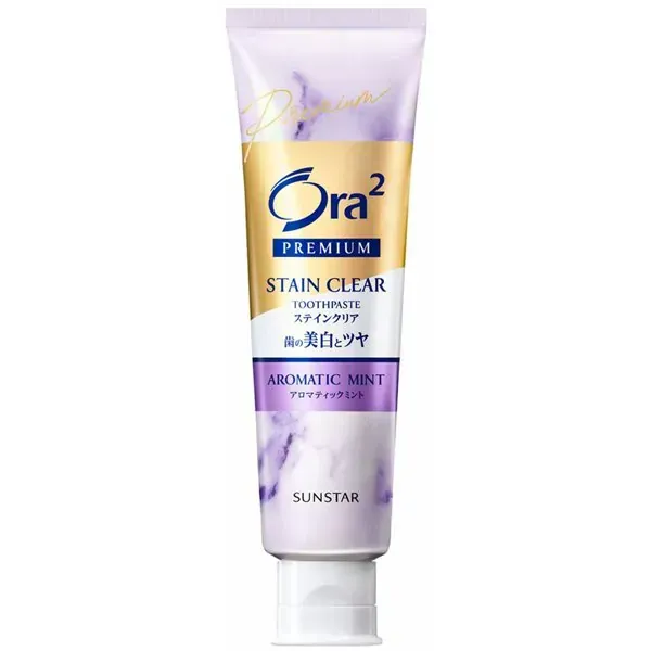 선스타 SUNSTAR Ora2 오라 투 오라 투 프리미엄 스테인 클리어 페이스트 아로마틱 민트 100g [치약 의약 부외품 화이트닝 구취 예방]