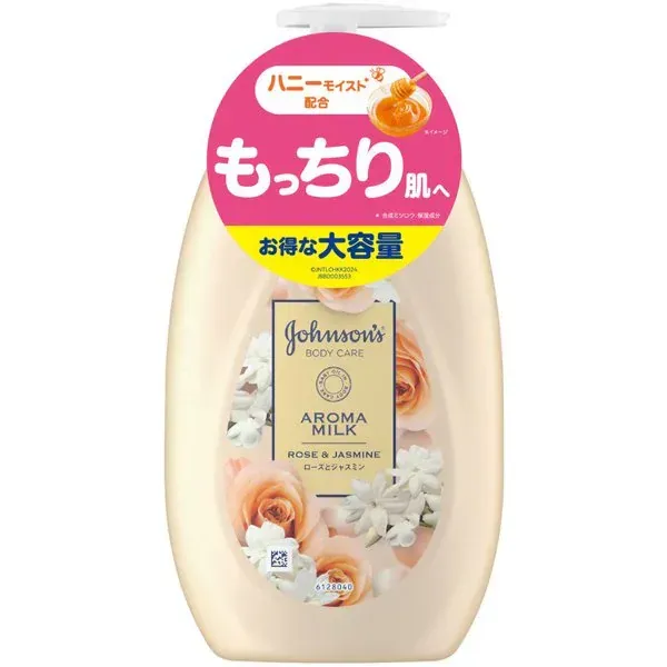 존슨 바디 케어 존슨 바디 케어 엑스트라 케어 아로마 우유 500ml 로즈와 재스민 향기 대용량 바디 크림 바디 밀크 로션 펌프 보습