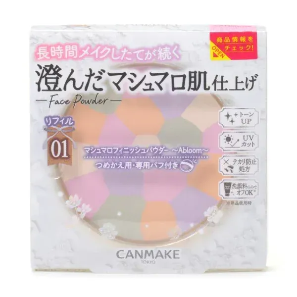 캔 메이크 CANMAKE 마시멜로 피니쉬 파우더 ～Abloom～ 리필 01 디아레스트 부케 [마무리용 파우더]