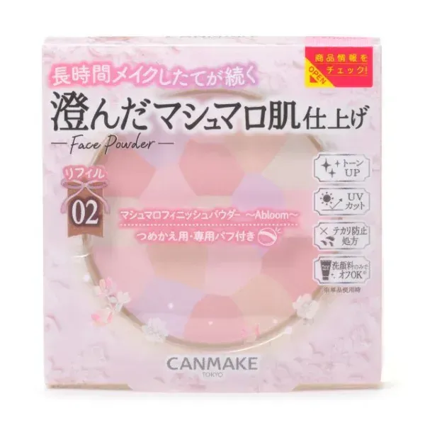 캔 메이크 CANMAKE 마시멜로 피니쉬 파우더 ～Abloom～ 리필 02 사쿠라츄르 [페이스 파우더]