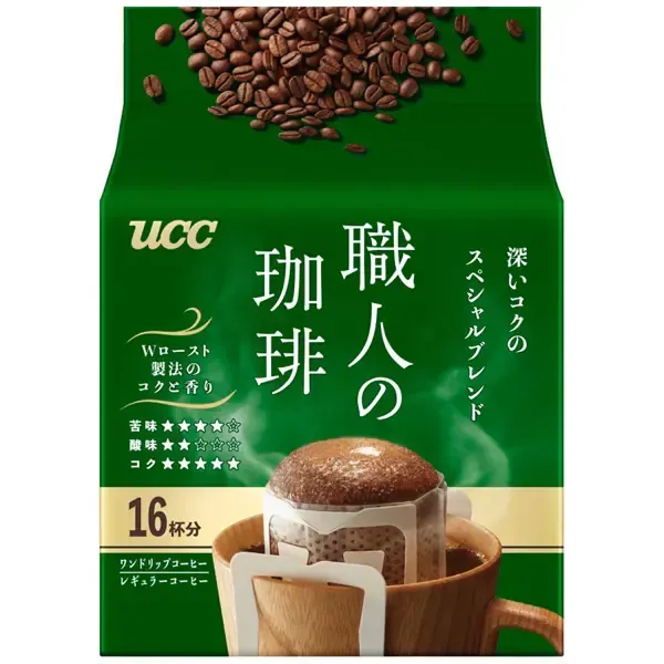 UCC 유시씨 장인의 커피 원드립 커피 깊은 맛의 스페셜 블렌드 (7g×16봉)