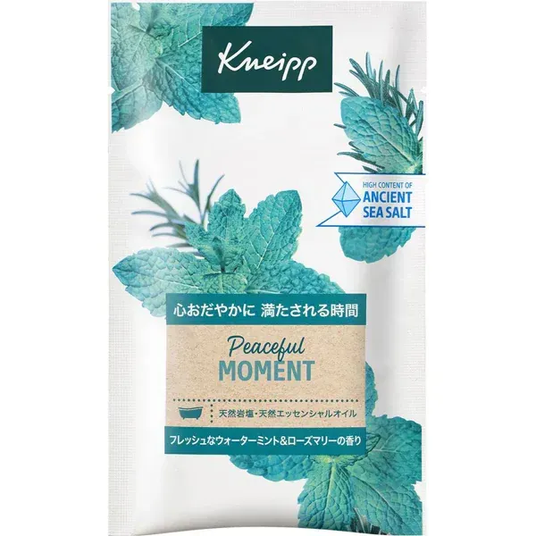 Kneipp 크나이프 크나이프 목욕 소금 조각 풀 모멘트 워터 민트 & 로즈마리 향기 50g [입욕제]