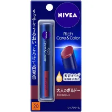 니베아 NIVEA 리치 케어 & 컬러 립 보르도 [립 & 그로스 SPF20/PA+++]