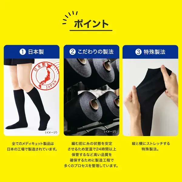 mediqtto 메디큐트 메디컬 림프케어 하이삭스 블랙 M사이즈 [탄성 단계 압력 양말 일반 의료기기]