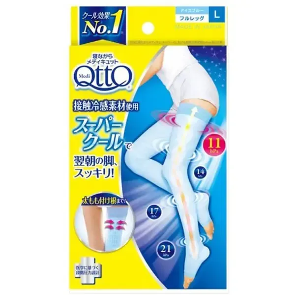 mediqtto 메디큐트 착압 양말 mediqtto 메디큐트 자면서 mediqtto 메디큐트 슈퍼 쿨 풀 레그 L