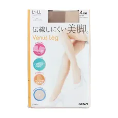 군제 GUNZE 비너스 레그 M~L 버몬트 브라운 4P 