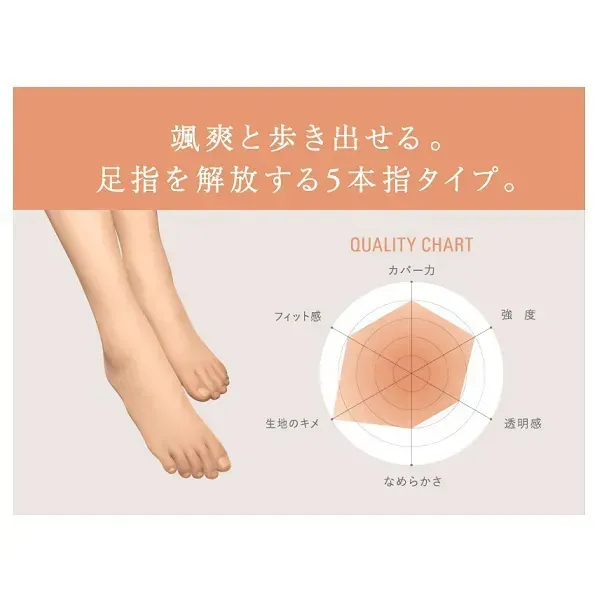 아스티구  5 손가락 스타킹 ML 누디 베이지 AP1010