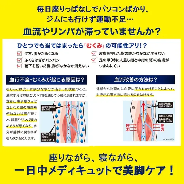 메디큐트 수면압박보정스타킹 라벤더 L