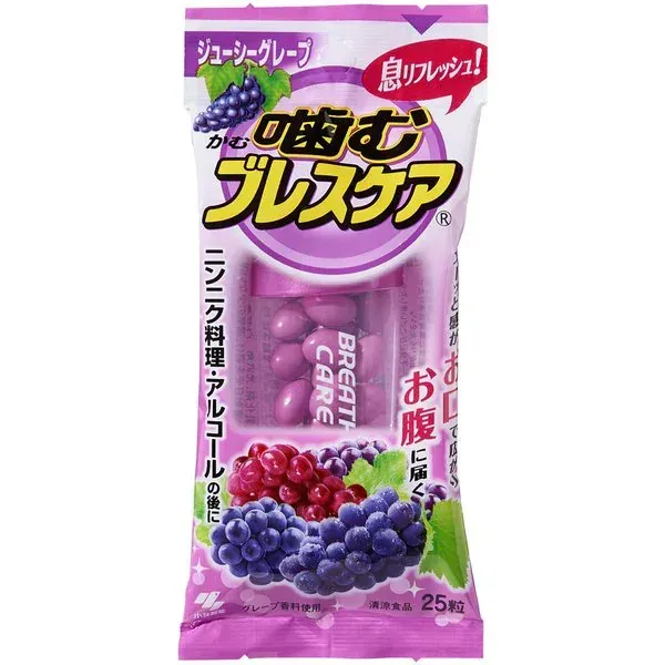 고바야시 브레스 케어 씹는 브레스 케어 포도 25 알