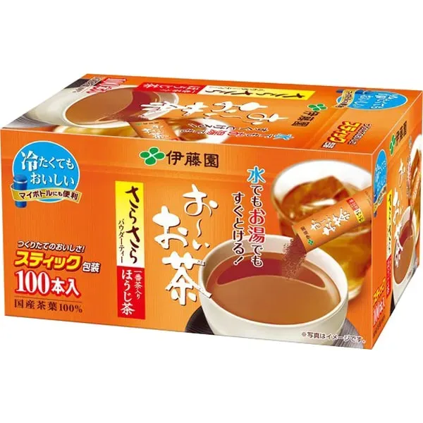 이토엔 오이 차 오오이 차 사라사라 호지 차 스틱 타입 0.8g×100개 [분말 녹차]