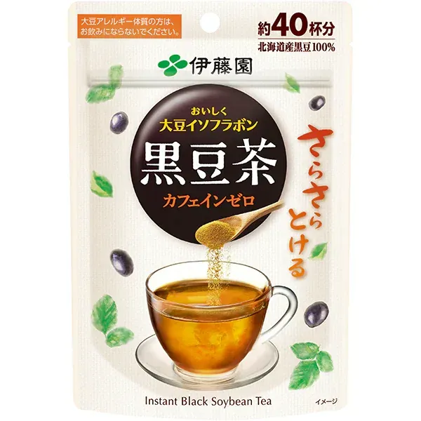 이토엔 깨끗이 잡는 맛있게 간장 이소 플라본 블랙 콩 차 분말 32g 카페인 제로 척 봉투 타입 [검은 콩차