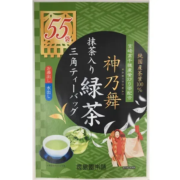 가시마엔 본점 가미노마이 말차 녹차 삼각 티백 2.8g×55포