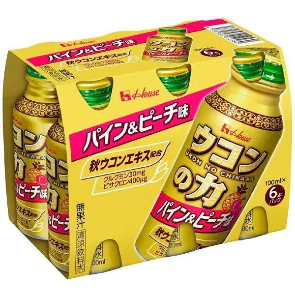 하우스 웰니스 푸즈 우콘의 힘 파인 & 복숭아 맛 100ml×6